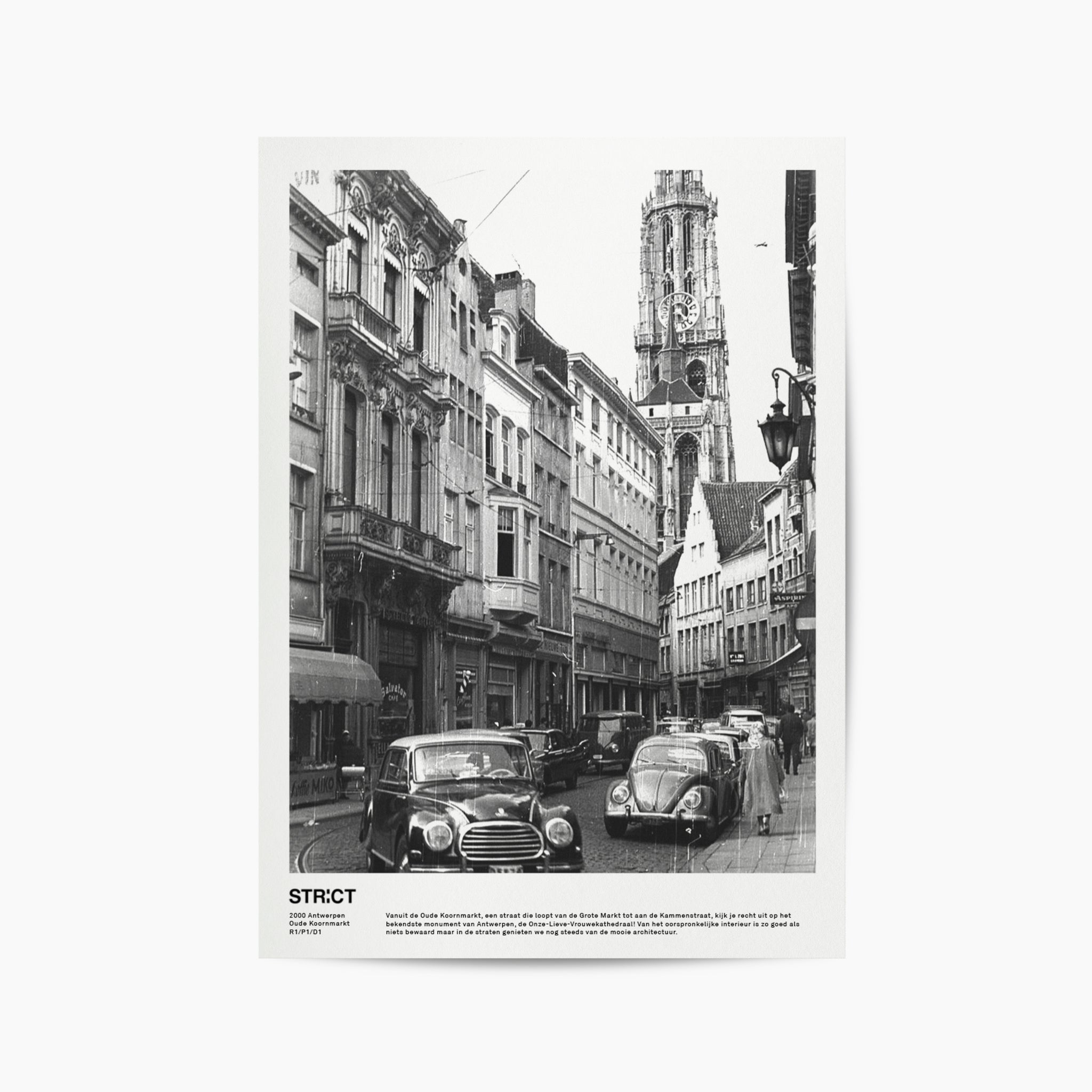 Poster Oude Koornmarkt - Antwerpen